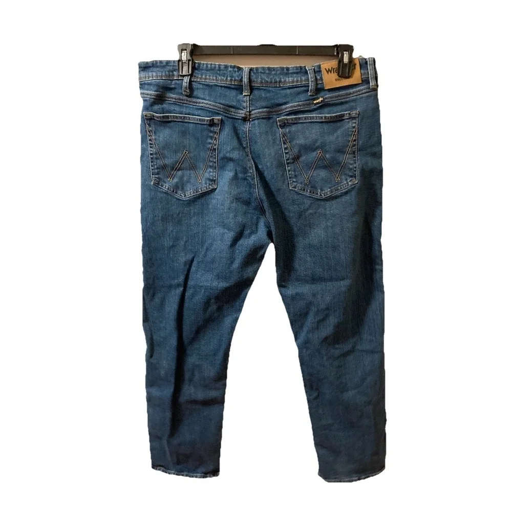 Wrangler Regular Fit Stretch Blue Jeans Lot Of 2 38x29 #1796601 - Picture 4 of 9